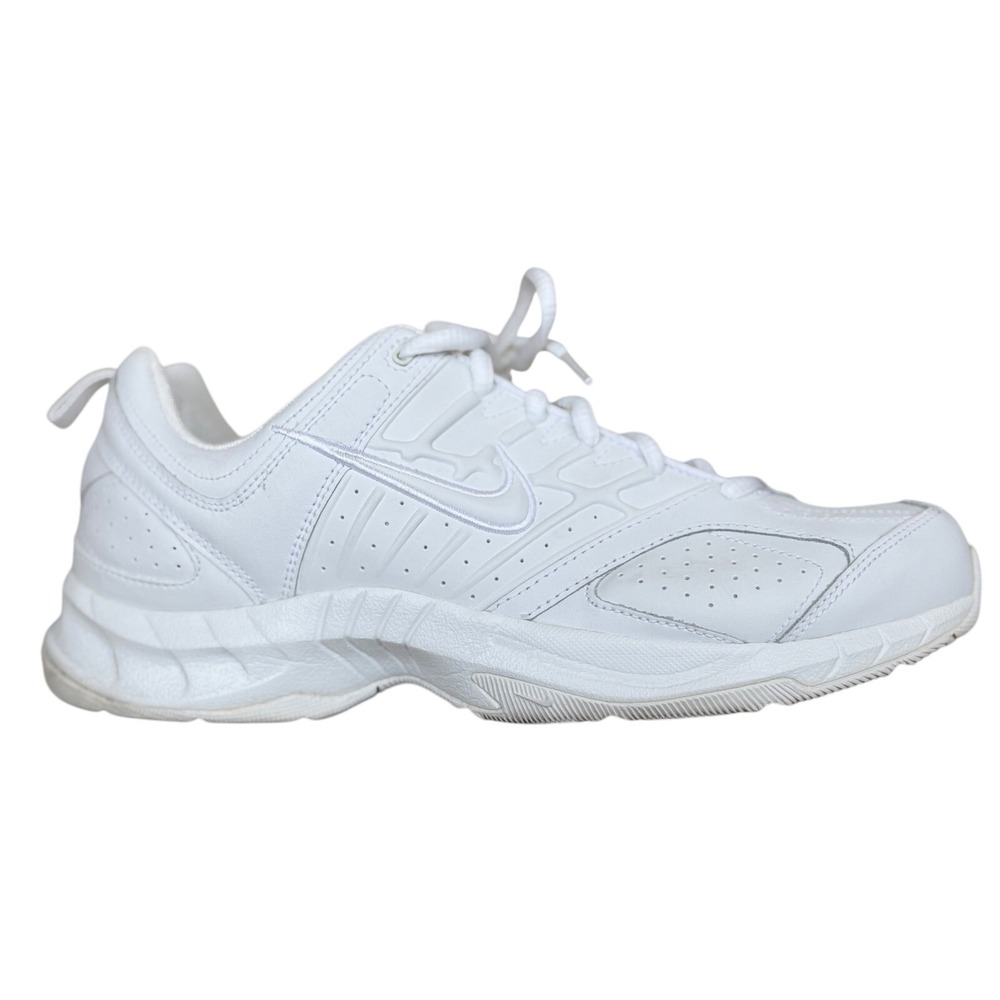 Nike‎ Womens White Sneakers Shoes T-Lite V 315345-111  Size 10 Low Tops